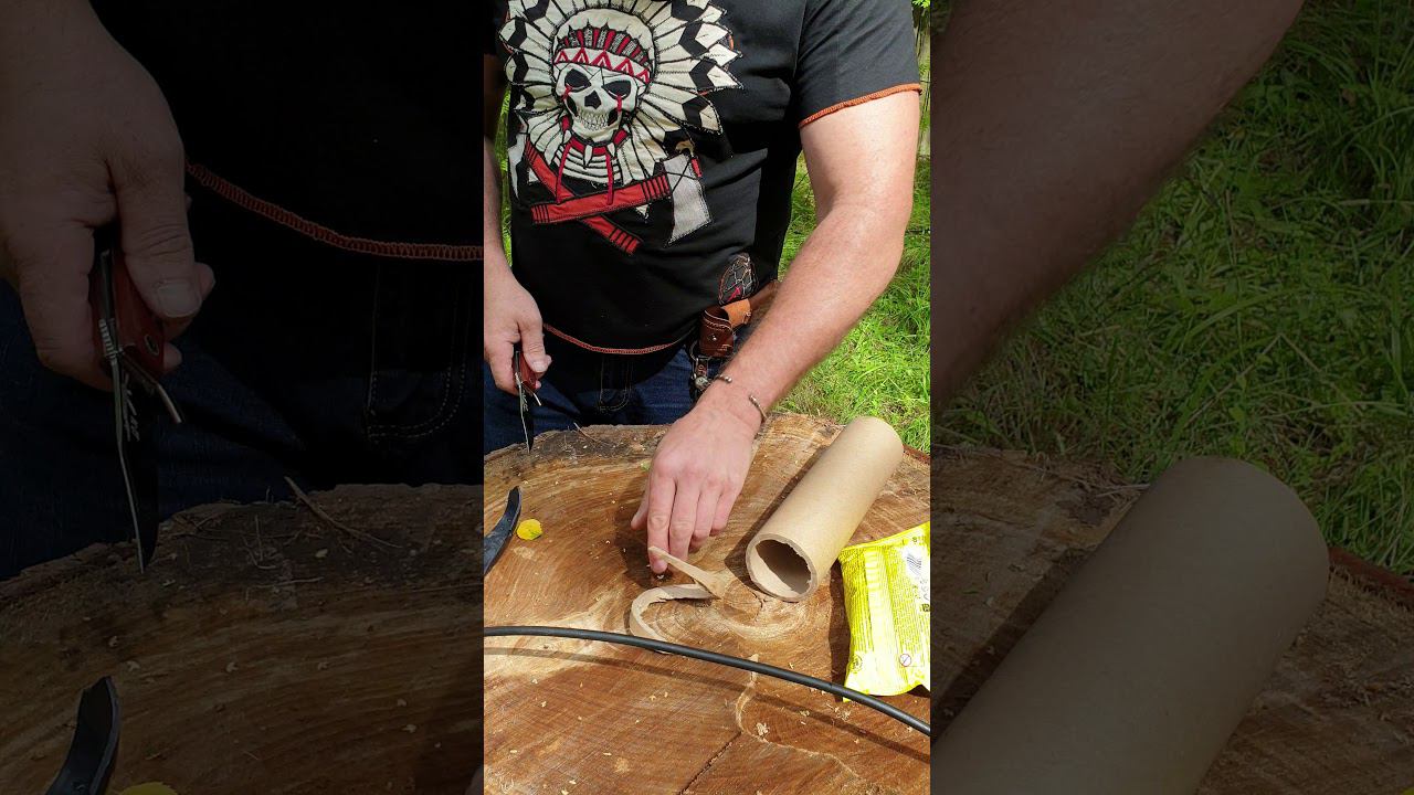 Складной нож АК-74. Тест ножа смотреть онлайн