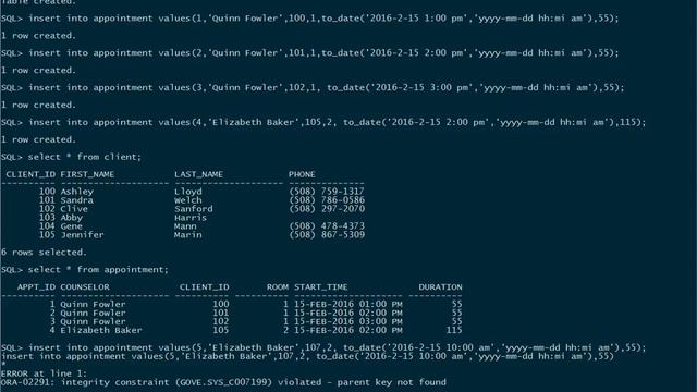 Enforcing the Foreign Key Constraint смотреть онлайн