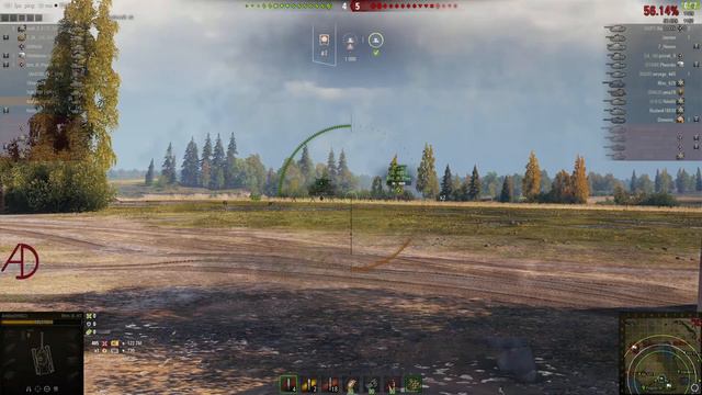 Попасть в 1 танк из 15ти. #14 #WOT #AmDes #Танки смотреть онлайн