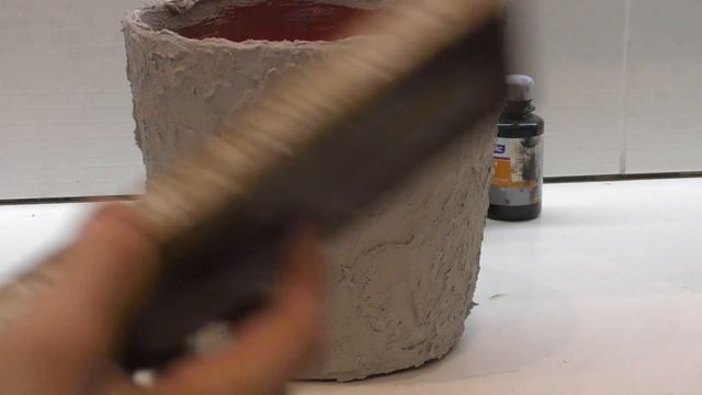 Цветочный горшок под бетон