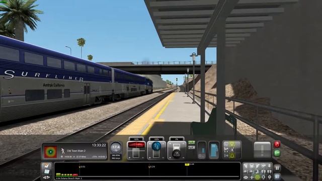 Train Simulator - [1] - Amtrak Pacific Surfliner 572 departing Solana Beach смотреть онлайн