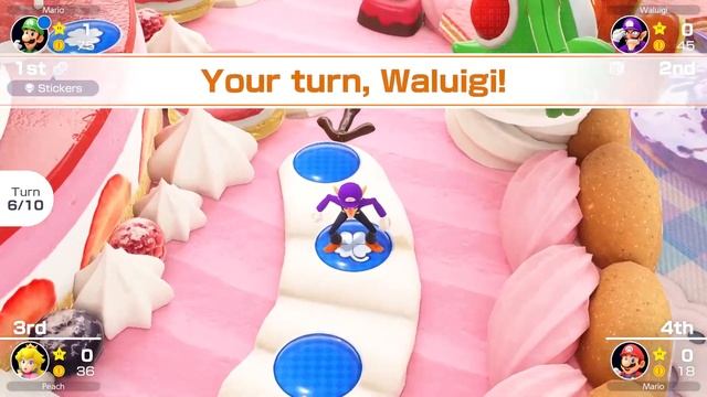 Mario Party Superstars #291 Peach's Birthday Cake Luigi vs Waluigi vs Peach vs Mario смотреть онлайн