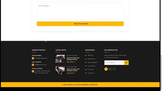 Taxseco - Online Taxi Service Figma Template Vehicles Cab