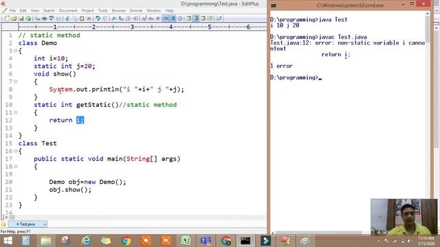 static method in java смотреть онлайн