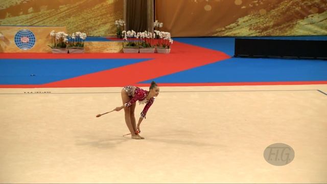 AVERINA Arina (RUS) - 2018 Rhythmic Worlds, Sofia (BUL) - Qualifications Clubs смотреть онлайн