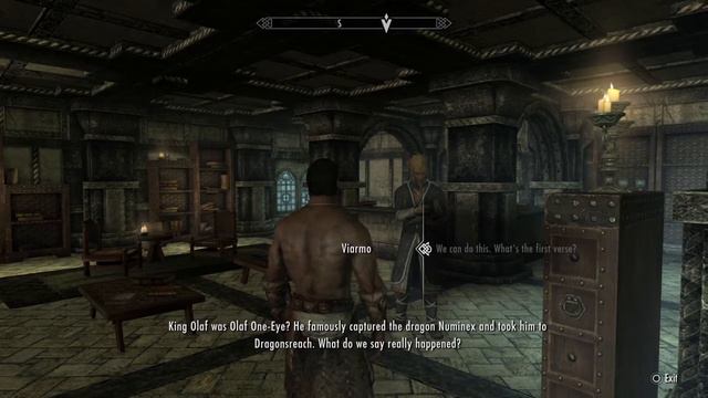 Skyrim - Helping Viarmo Finish The Verse смотреть онлайн