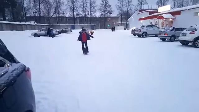 Моноколесо на снегу смотреть онлайн