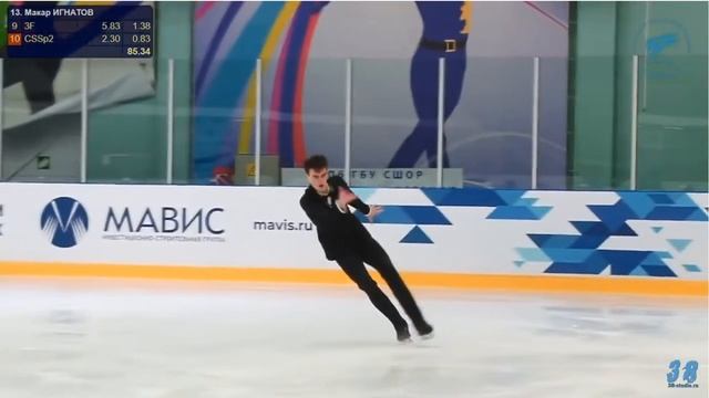 Makar Ignatov Макар Игнатов - FS ПП - Чемпионат Санкт-Петербурга 29.01.2023 смотреть онлайн