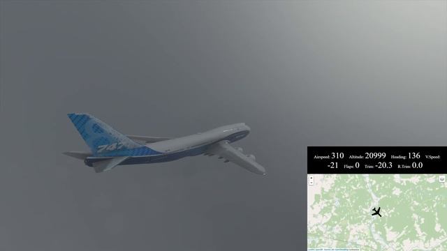 MFS. Город Мирный (Якутия). Полет на 747 по IFR куда-нибудь смотреть онлайн