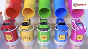 Учим Цвета - МАШИНКИ / ГОРКИ | Развивающее видео для малышей | Детский канал 1+