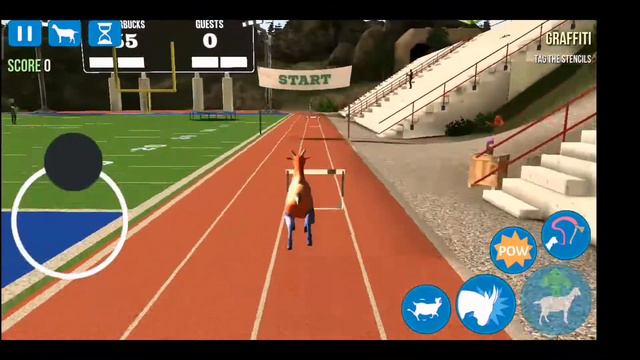 Goat Simulator at Goatville High Gameplay смотреть онлайн