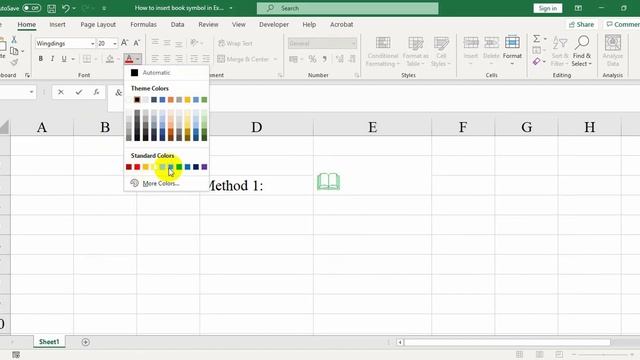 How to insert book symbol in Excel смотреть онлайн