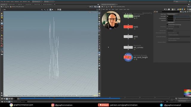 Houdini Tutorial - Particle Trails - 01 Basic Setup смотреть онлайн