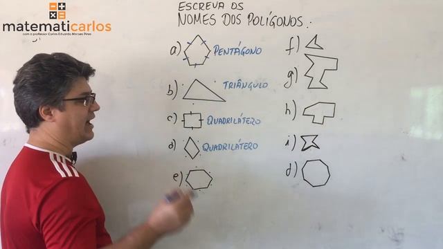 Polígonos - Exercício 1 - Aprendizagem - E8771 - Matematicarlos смотреть онлайн