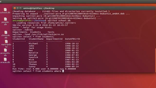 How To Use REGEXP Regular Expressions in SQLite Query On Ubuntu Linux смотреть онлайн