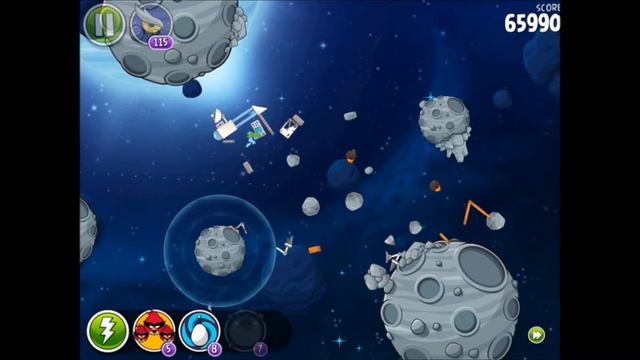 Angry Birds Space 8-13 Beak Impact 3 Star