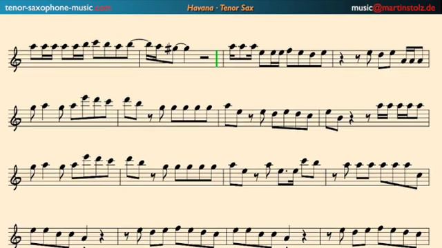 How to play "Havana" by Camila Cabello with your tenor saxophone смотреть онлайн