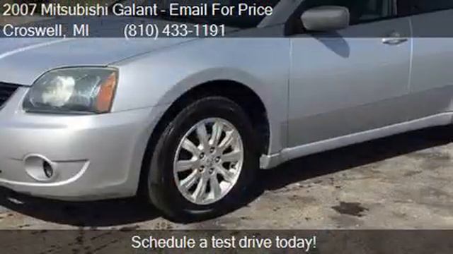 2007 Mitsubishi Galant ES for sale in Croswell, MI 48422 at смотреть онлайн