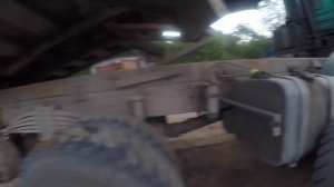 Замена рессорных подушек на самосвале Мерседес Актрос