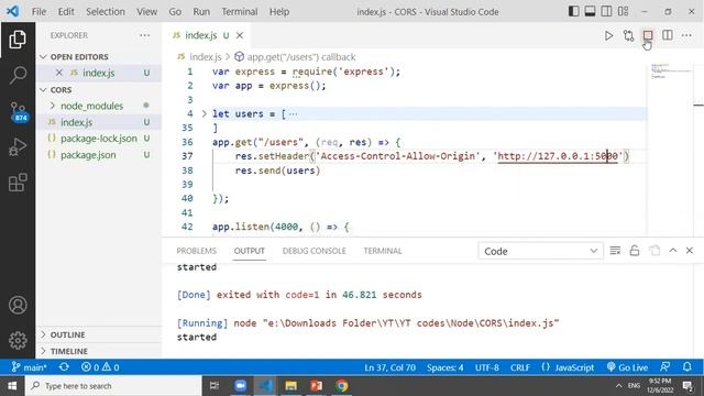 cors in nodejs | how to fix cors error in nodes смотреть онлайн
