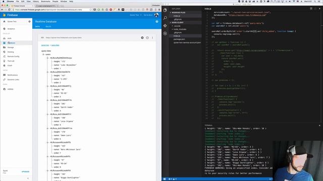 Firebase 3.0: Query Data смотреть онлайн