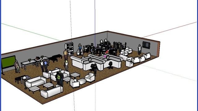 Sketch UP - Library Space Demo смотреть онлайн