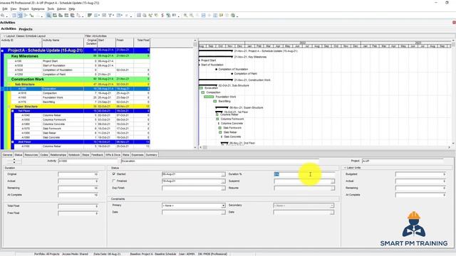 34. Updating Schedule and Out of Sequence in Primavera P6 смотреть онлайн
