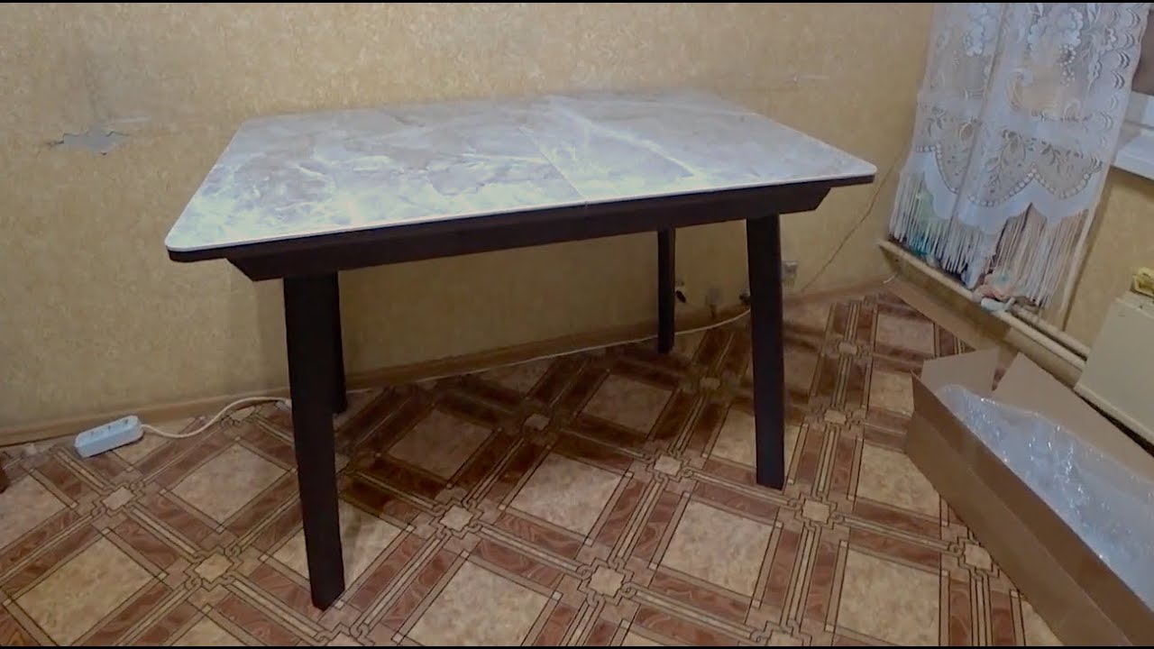 Стол обеденный Диско ПР с керамогранитом Домотека смотреть онлайн