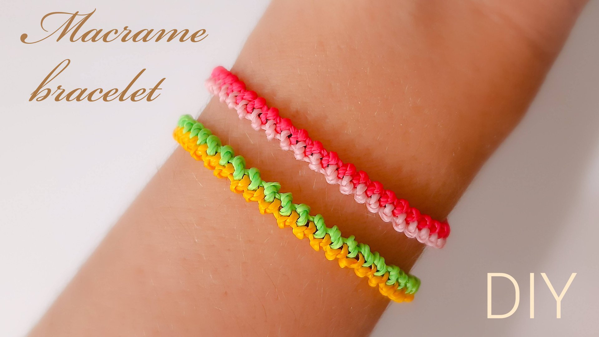 Браслет макраме узлы / Как сделать браслет / Мастер класс для начинающих / Как сплести браслет легко смотреть онлайн