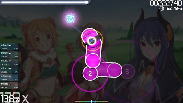 osu! Yui CV Taneda Risa, Hiyori CV Touyama Nao, Rei CV Hayami Saori TwinkleStars Normal 202 смотреть онлайн