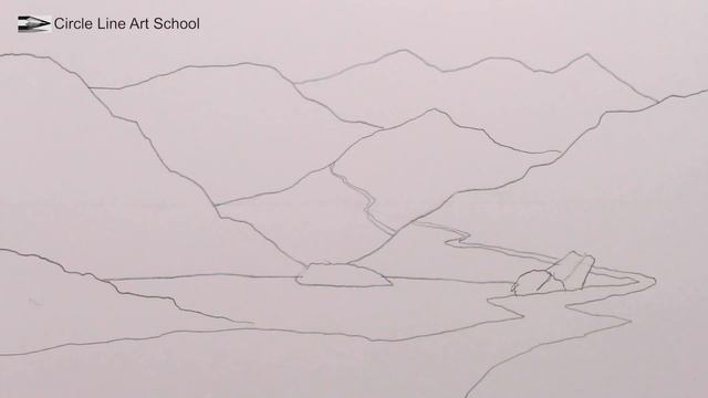 How to Draw a Landscape using Atmospheric Perspective смотреть онлайн