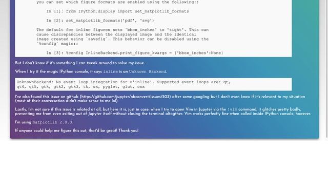 %matplotlib inline doesn't work on iPython and Jupyter console смотреть онлайн