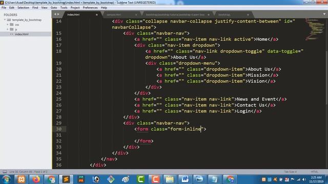 Bootstrap Tutorial: Bootstrap In HTML | Bootstrap Navbar-Section B | Part: 4 смотреть онлайн