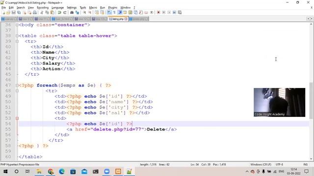 PHP MySql CRUD App in Windows Xampp смотреть онлайн