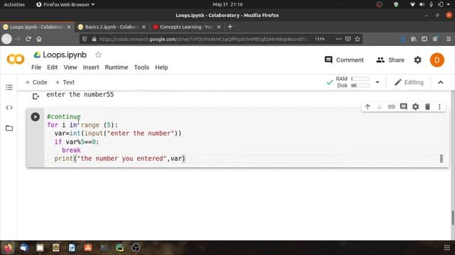 14.|[Hindi]|#Python|break and continue |Loop control statement in python|data science in Hindi смотреть онлайн