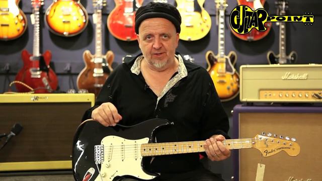 1975 Fender Stratocaster - Black / GuitarPoint Maintal / Vintage Guitars смотреть онлайн