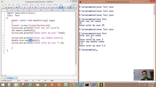 How to take input from user in Java using Scanner class смотреть онлайн