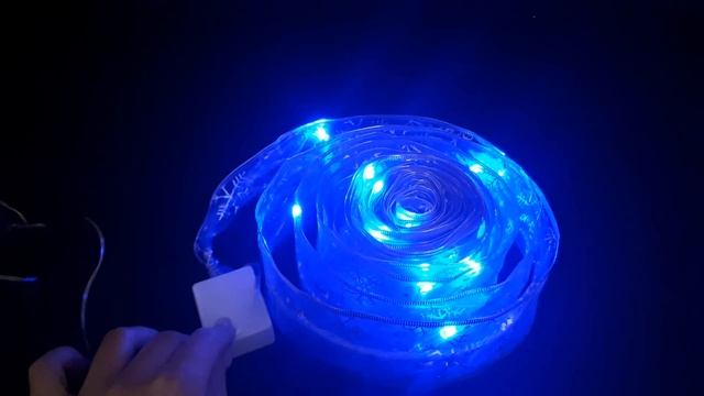 Гирлянда "Лента Снежинки сапфировые" 9 м, ширина 9 см, LED-72-220V, контр. 8 р. СИНИЙ 31994 смотреть онлайн