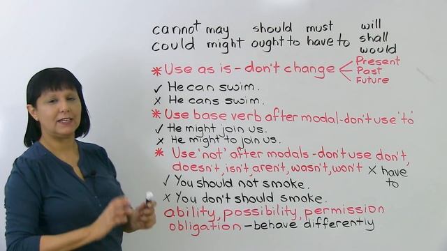 No More Mistakes With MODALS! 3 Easy Rules