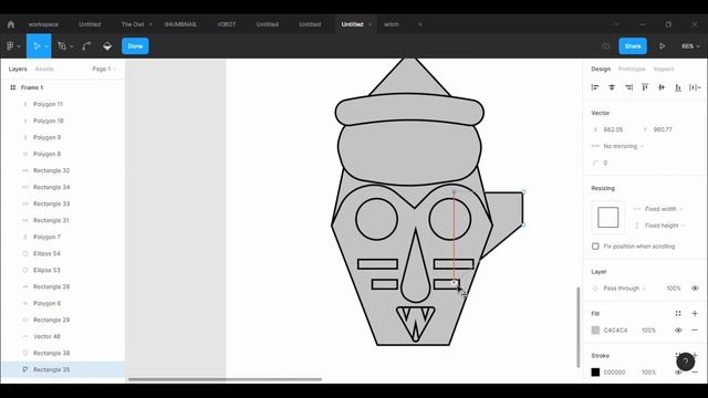 Illustration tutorial: How to create an African Mask illustration art using Figma. смотреть онлайн