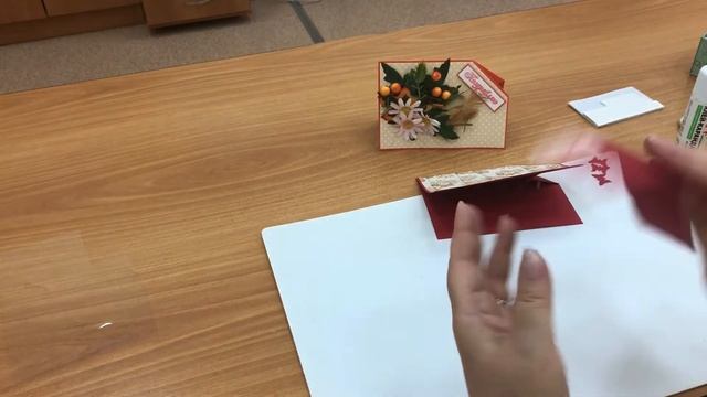 Открытка своими руками. Простая открытка своими руками. Скрапбукинг открытка. смотреть онлайн