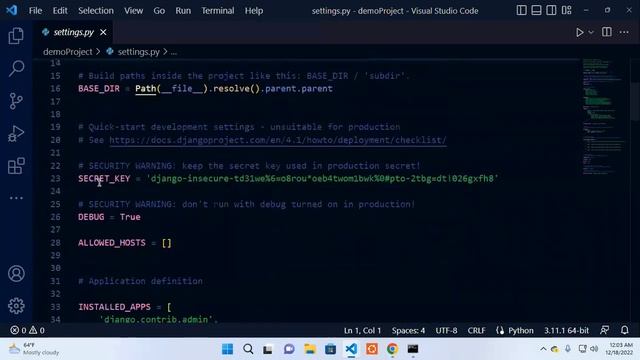 2 Setting Your First Django project смотреть онлайн
