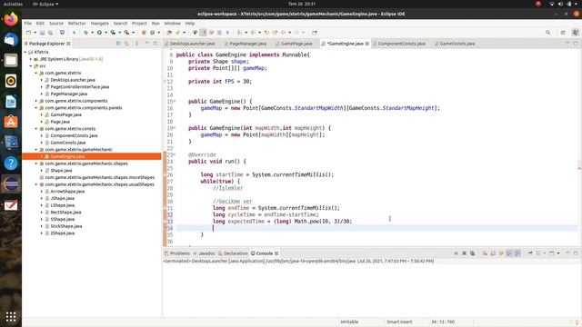 Java ile tetris kodlayalım #8 Fps kontrolü ve oyun döngüsü смотреть онлайн