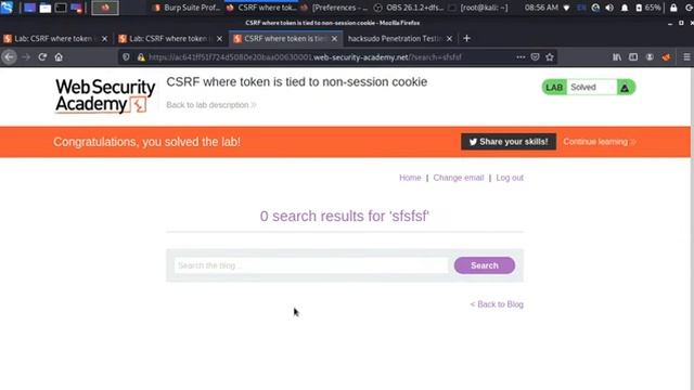 CSRF where token is tied to non-session cookie | part 5 смотреть онлайн
