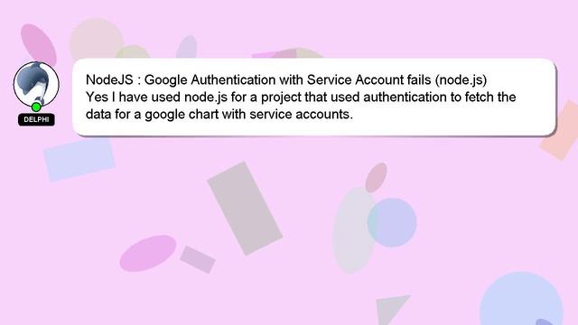 NodeJS : Google Authentication with Service Account fails (node.js) смотреть онлайн