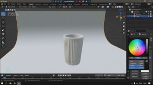 Стеклянный стакан в Blender