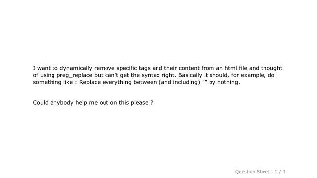 HTML : question regarding php function preg_replace смотреть онлайн
