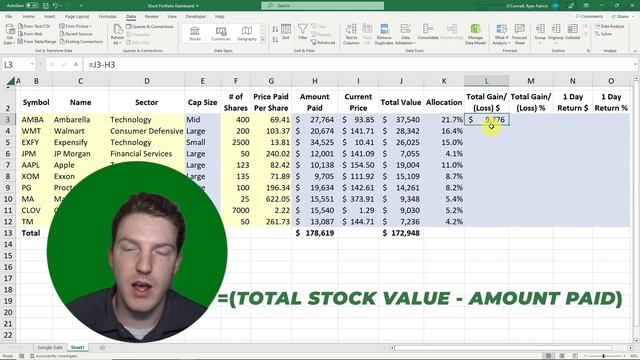 Create a Live Stock Portfolio Tracker in Excel | No Microsoft 365 Required смотреть онлайн