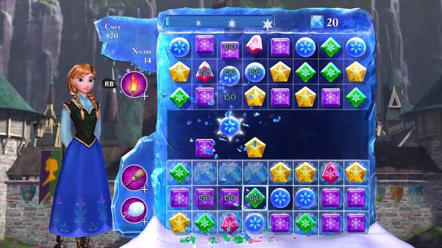 Frozen Free Fall Snowball Fight #11 (Уровни с 37 по 39) смотреть онлайн