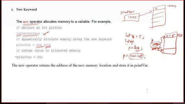 Dynamic Memory Allocation in C++: new and delete operators смотреть онлайн